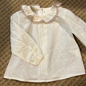 Cesar Blanco Swiss dot blouse